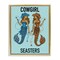 Stupell Industries Cowgirl Seasters Mermaid Friendship Floating Frame, design by Amelia Noyes